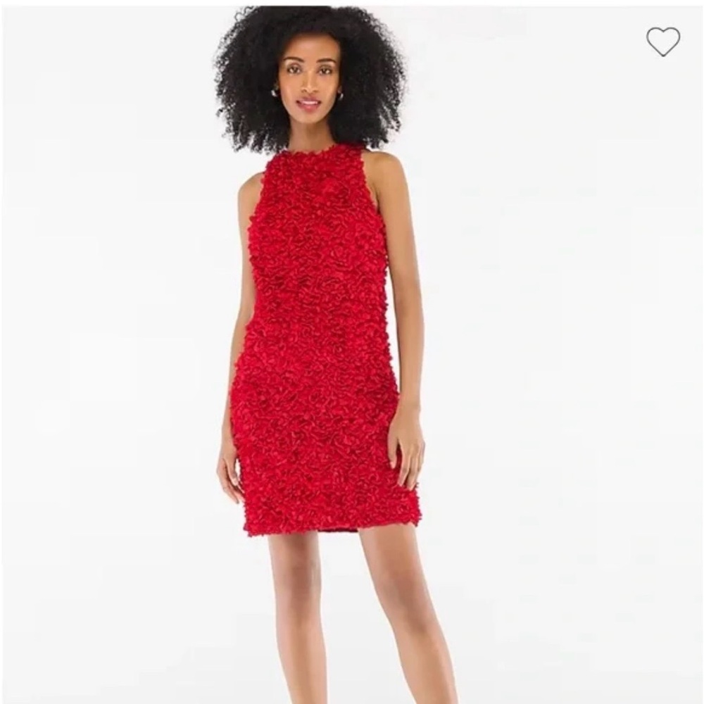 Elegant Red Floral Dress